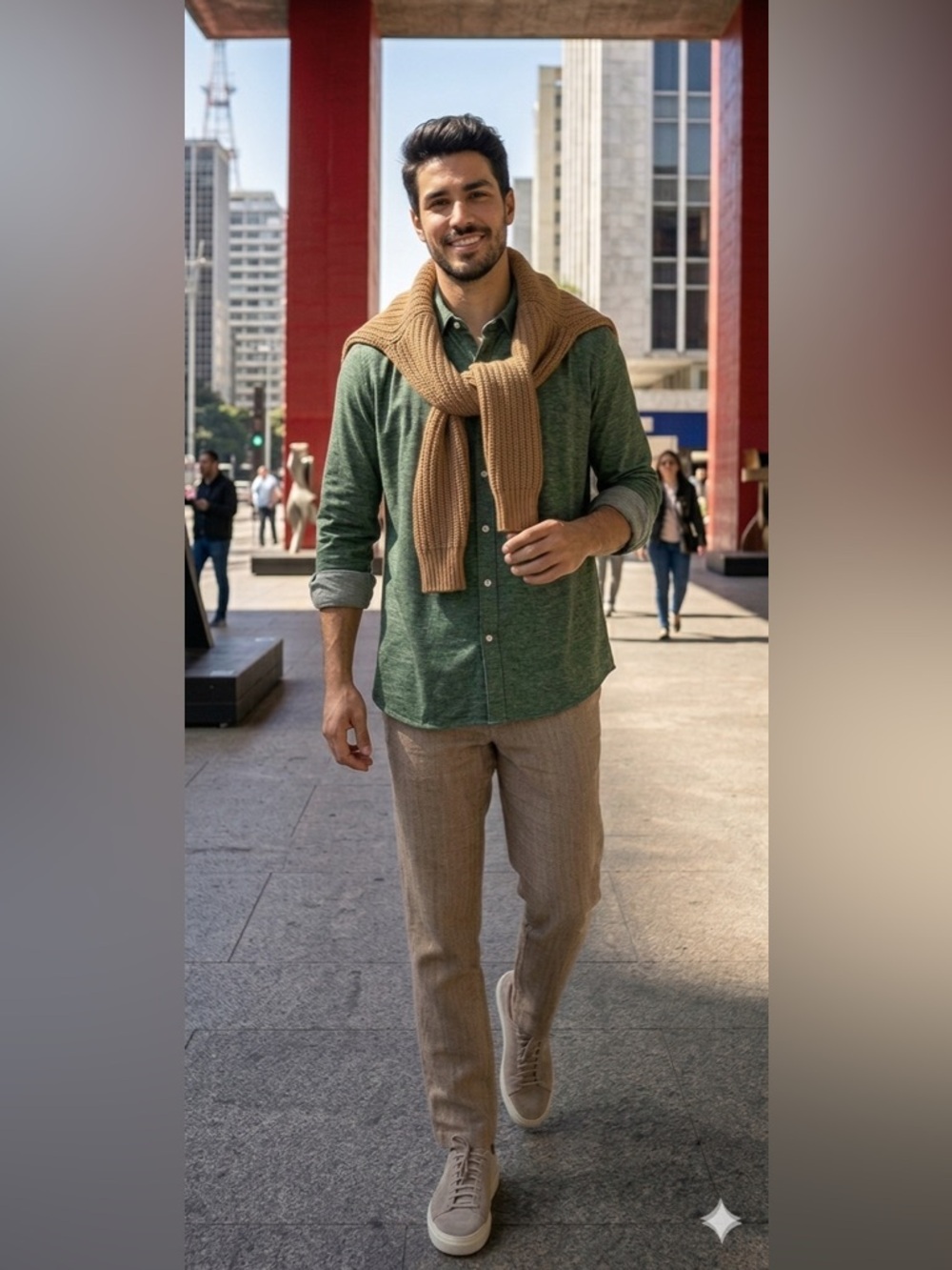 Zara Slim Fit Green Shirt – Never Worn – Size M
